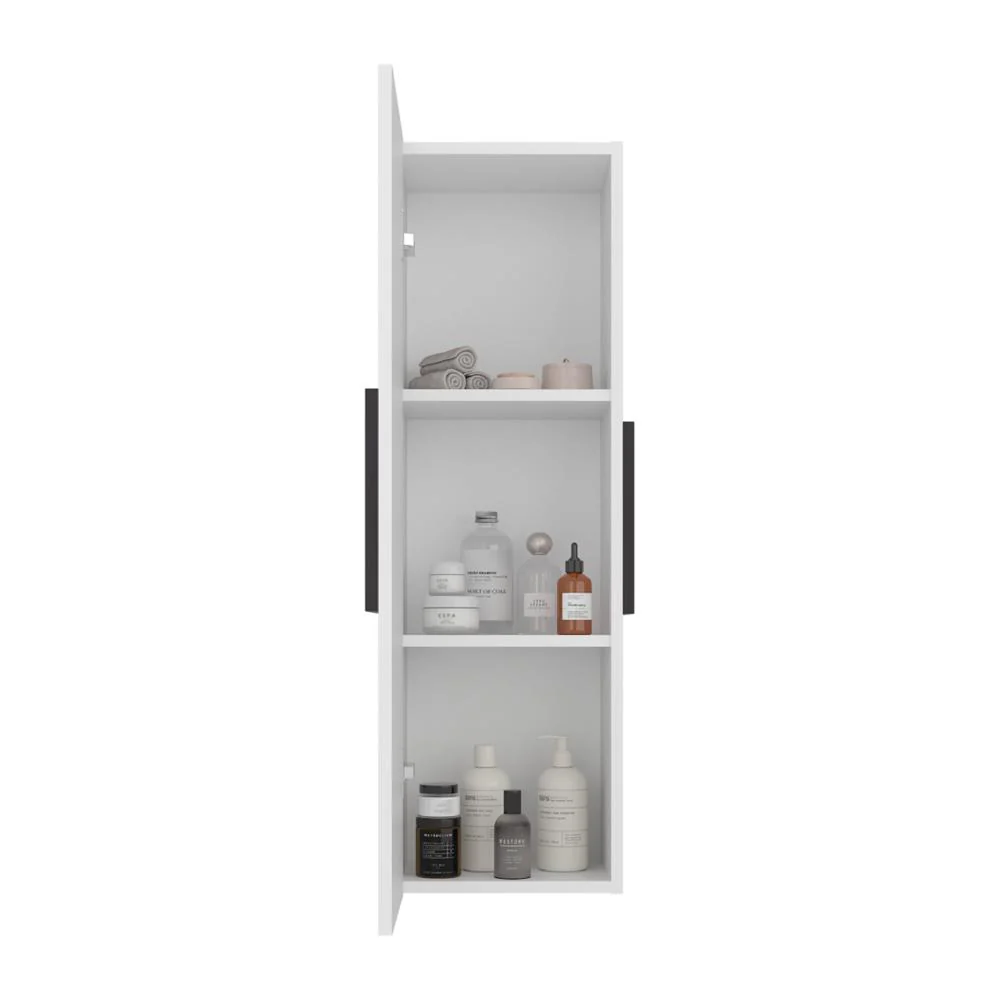 Gabinete de Baño Picasso, Kronos Blanco y Kronos Wengue, Con Espacio Para Guardar Objetos de Aseo ZF - Image 4