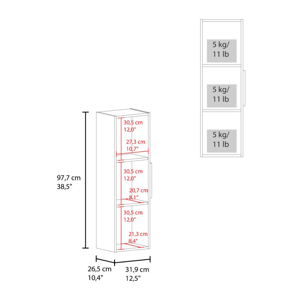 Gabinete de Baño Picasso, Kronos Blanco y Kronos Wengue, Con Espacio Para Guardar Objetos de Aseo ZF - Image 7