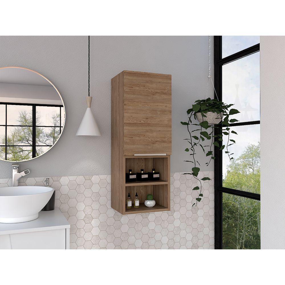 GABINETE DE BAÑO REAL, MIEL, CON TRES ENTREPAÑOS ZF