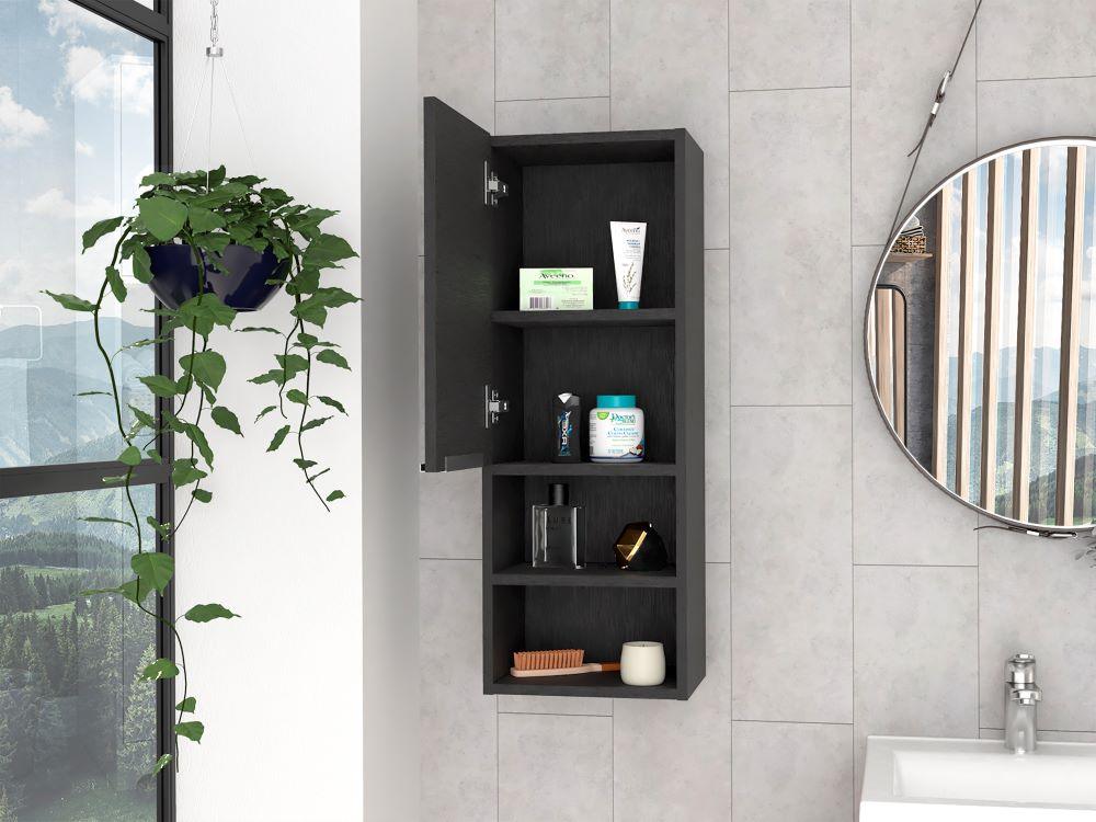 GABINETE DE BAÑO REAL, WENGUE, CON TRES ENTREPAÑOS - Image 6