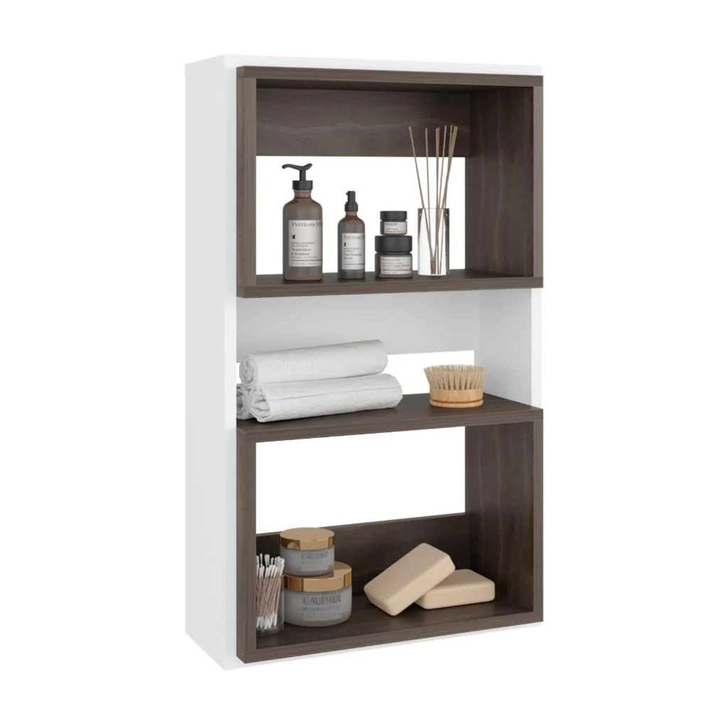 GABINETE DE BAÑO SENSEI ECO, BLANCO Y MILAN, CON SUPERFICIES PARA UBICAR OBJETOS