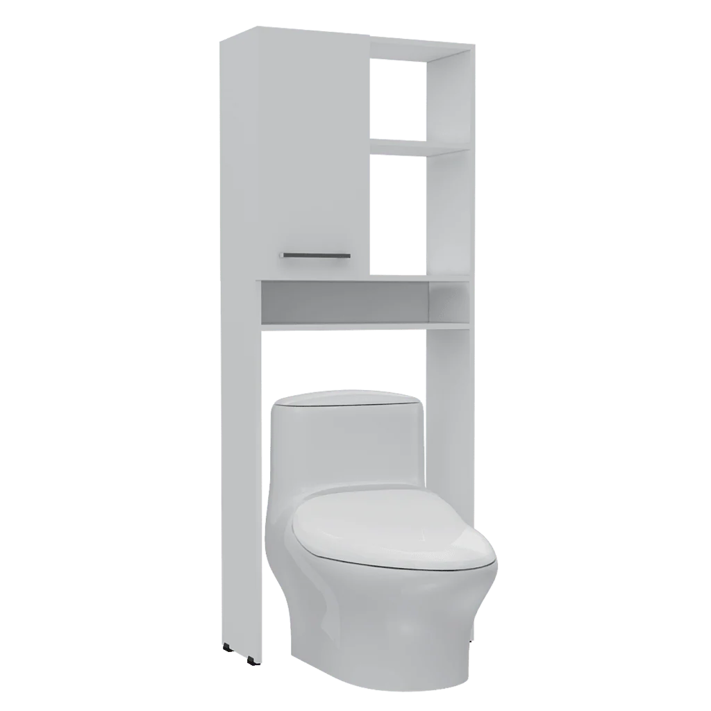 GABINETE DE BAÑO SHARON, BLANCO, IDEAL PARA AHORRAR ESPACIO