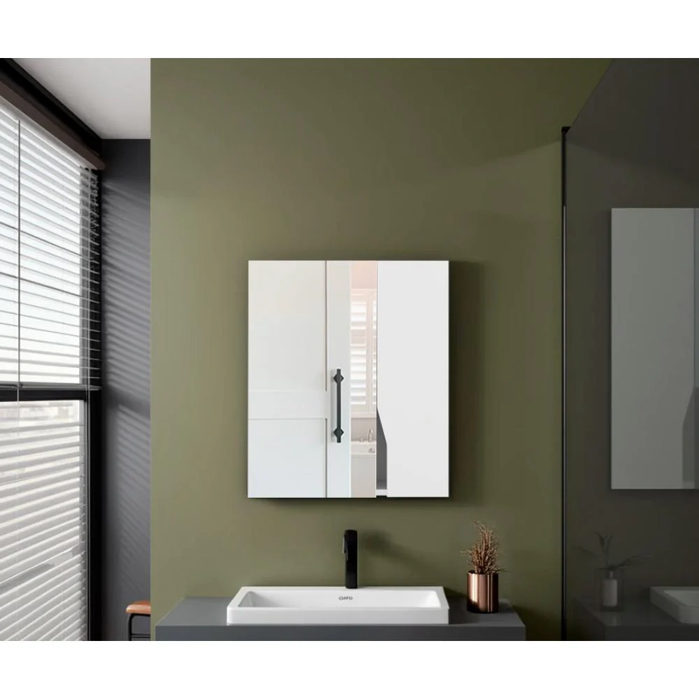 Gabinete de Baño Tuina, Blanco, Con espejo y con espacio para guardar objetos de aseo personales ZF - Image 6