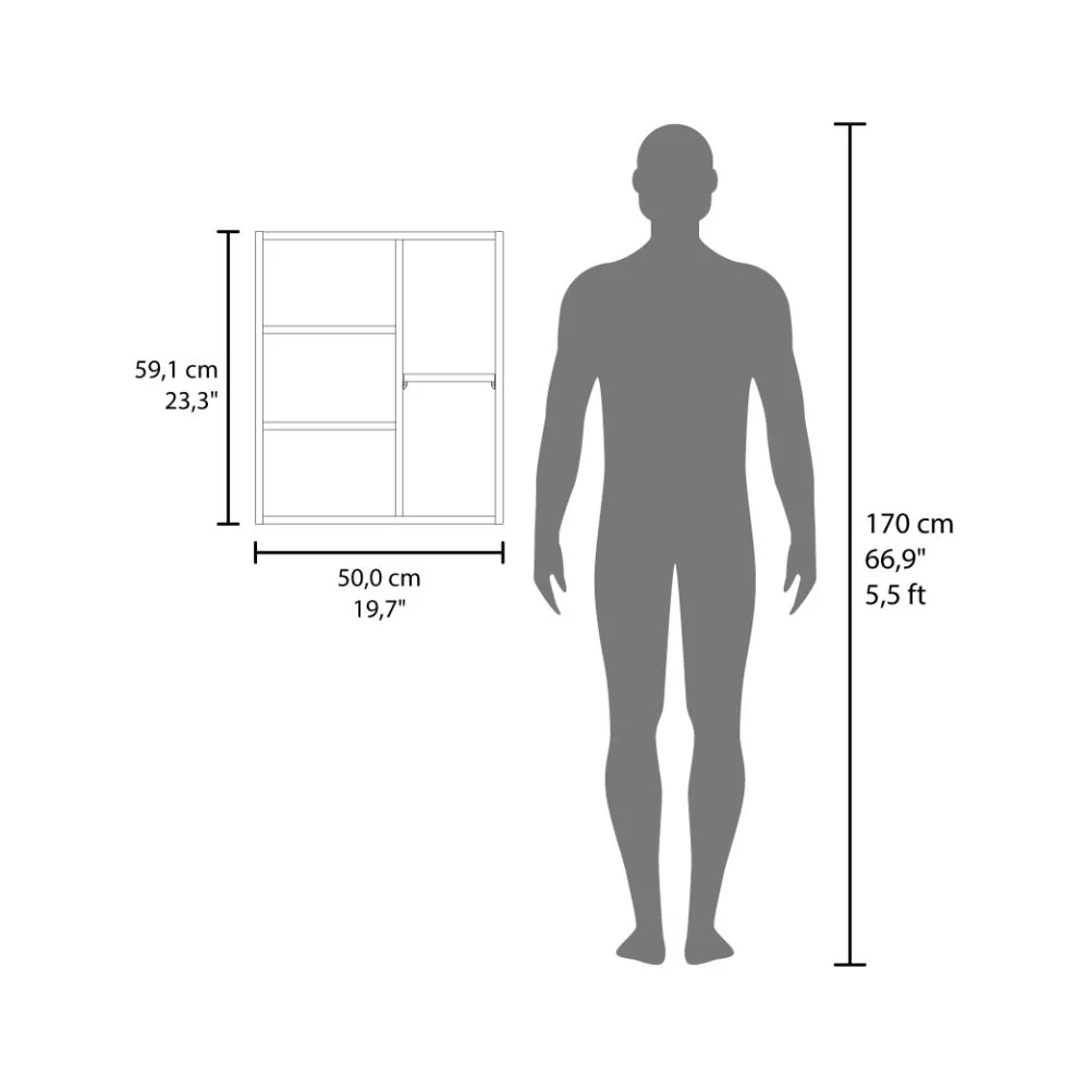 Gabinete de Baño Tuina, Blanco, Con espejo y con espacio para guardar objetos de aseo personales ZF - Image 8