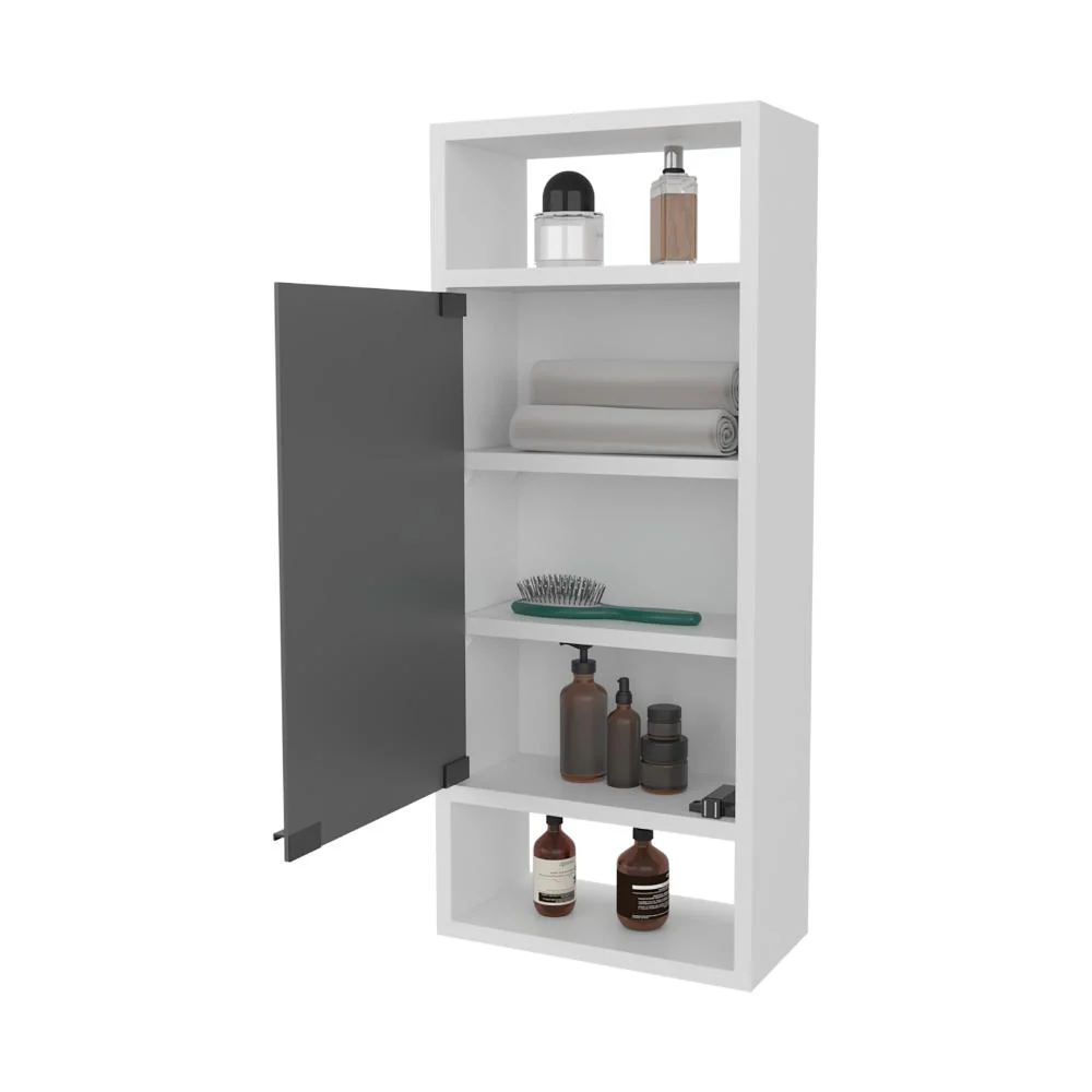 GABINETE DE BAÑO UROS, BLANCO DUQUEZA, CON COMPARTIMENTOS PARA UBICAR OBJETOS ZF - Image 2