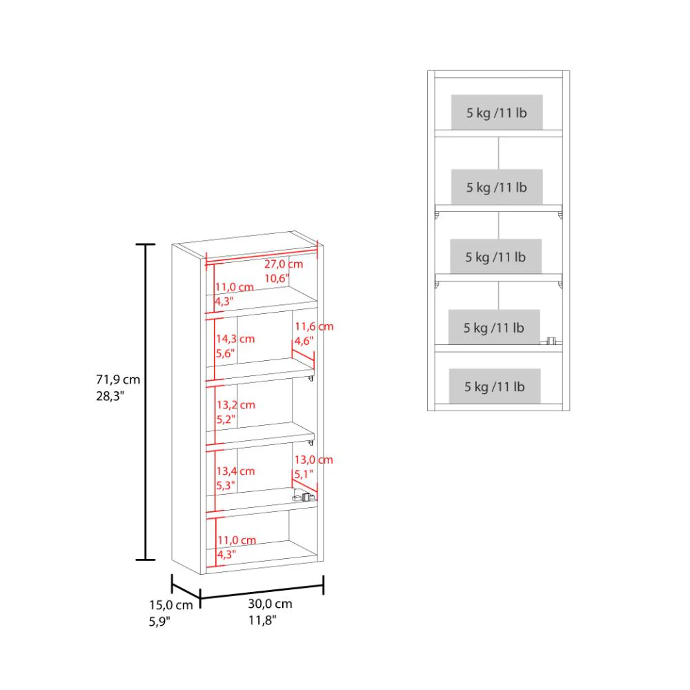 GABINETE DE BAÑO UROS, BLANCO DUQUEZA, CON COMPARTIMENTOS PARA UBICAR OBJETOS ZF - Image 8
