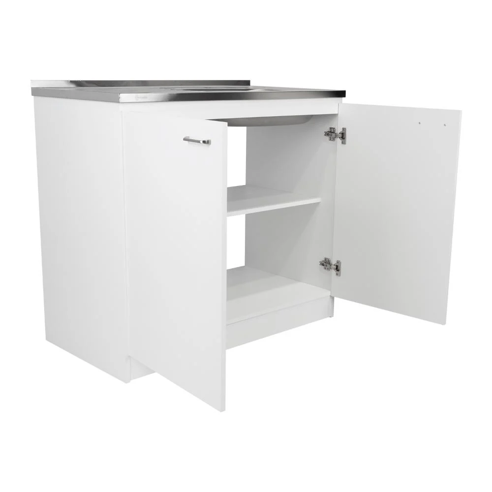 GABINETE INFERIOR CANTABRIA, BLANCO, CON DOS PUERTAS ABATIBLES Y MESÓN DERECHO ZF - Image 8