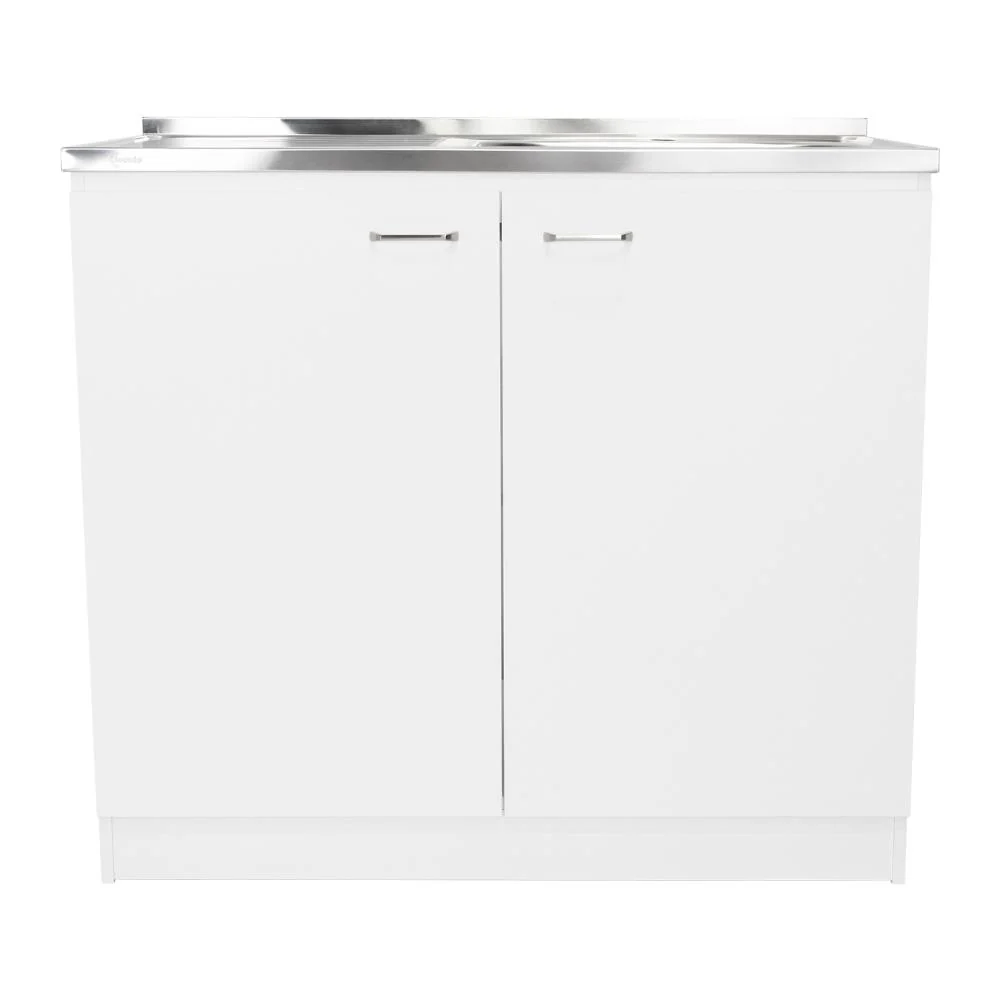 GABINETE INFERIOR CANTABRIA, BLANCO, CON DOS PUERTAS ABATIBLES Y MESÓN DERECHO ZF - Image 9
