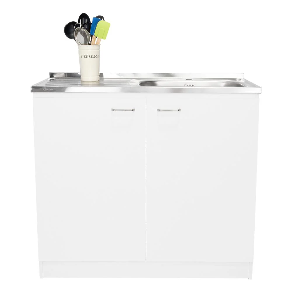 GABINETE INFERIOR CANTABRIA, BLANCO, IDEAL PARA ESPACIO REDUCIDOS, CON MESÓN DERECHO    ZF - Image 3