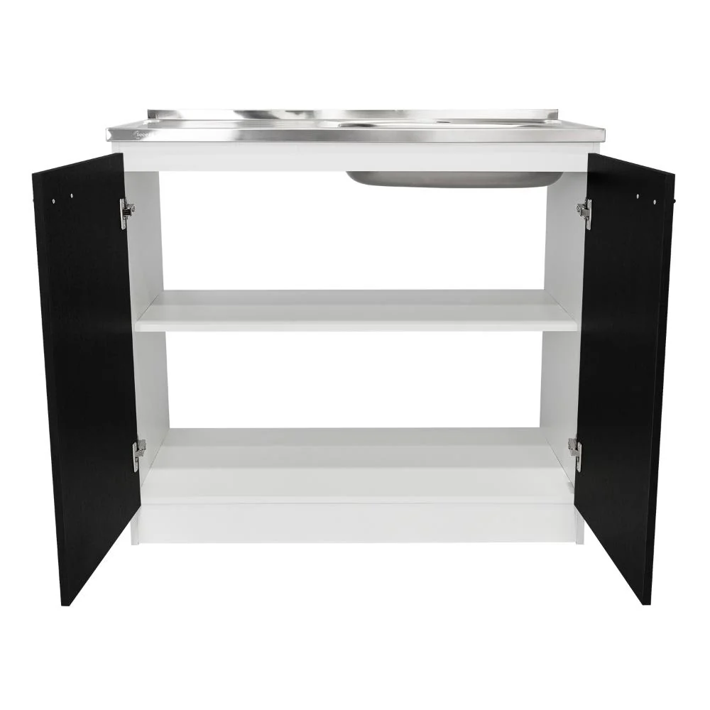 GABINETE INFERIOR CANTABRIA, WENGUE Y BLANCO, IDEAL PARA ESPACIO REDUCIDOS - Image 10