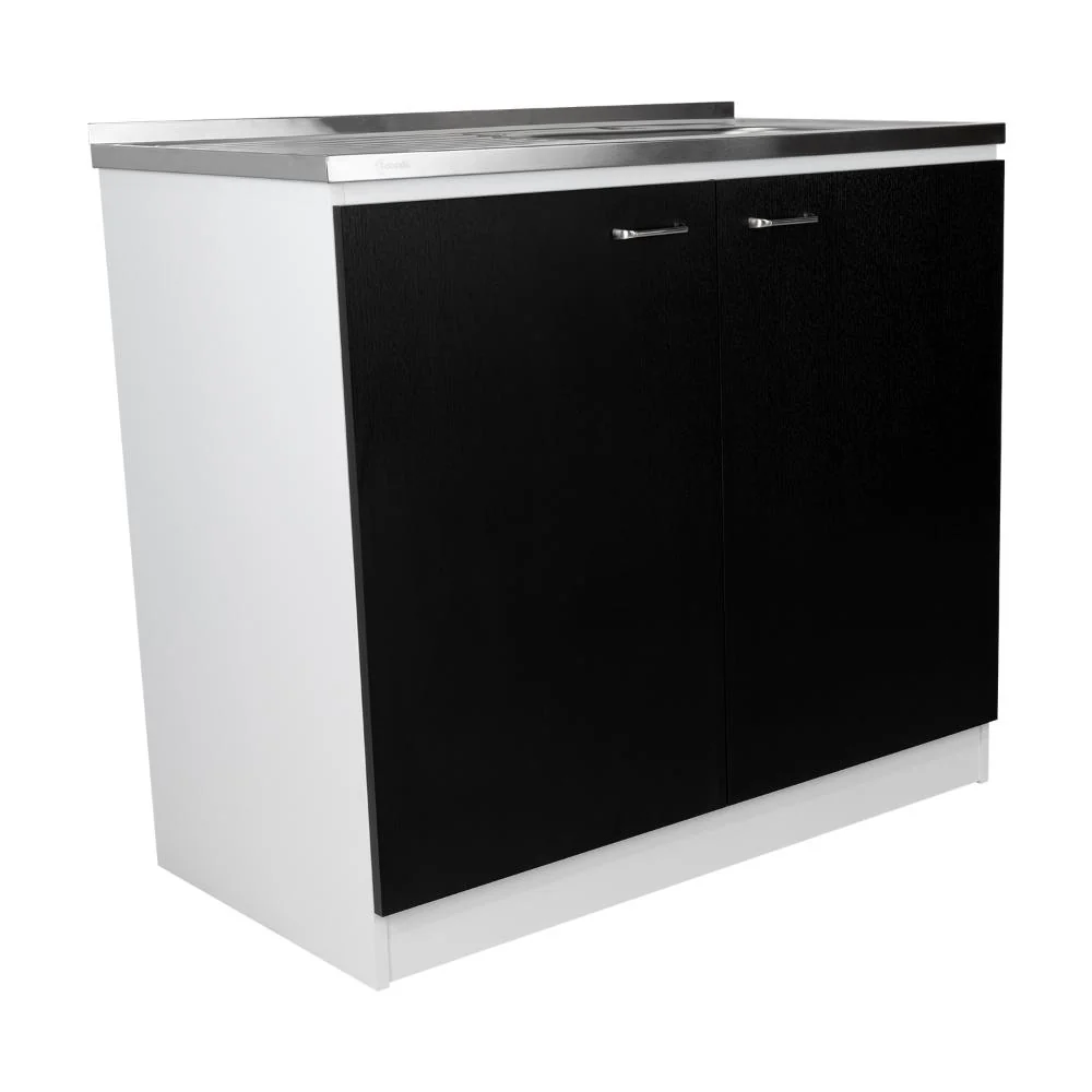 GABINETE INFERIOR CANTABRIA, WENGUE Y BLANCO, IDEAL PARA ESPACIO REDUCIDOS - Image 7