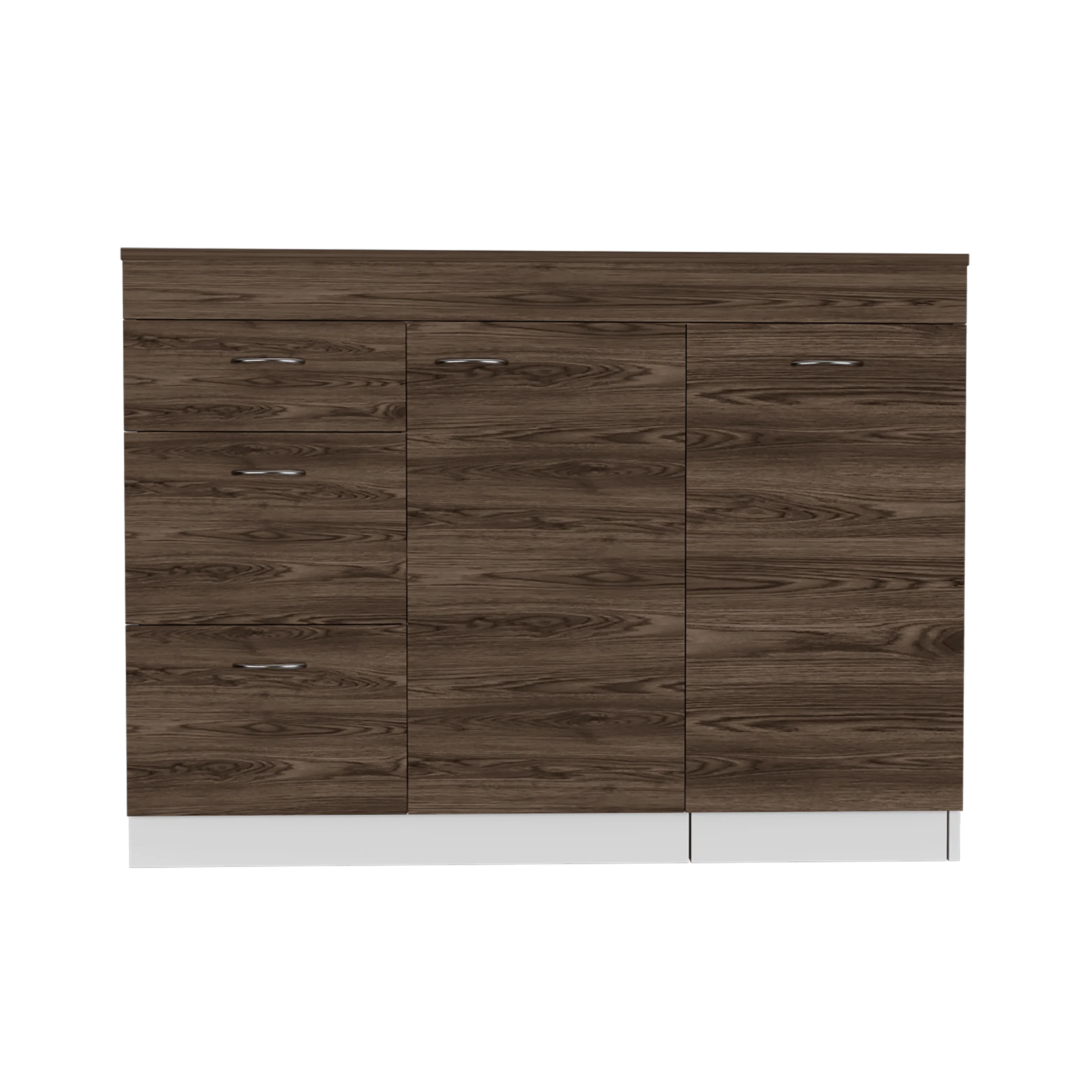 GABINETE INFERIOR DE COCINA AMATISTA, BLANCO Y CHOCOLATE, CON AMPLIA CAPACIDAD DE ALMACENAMIENTO, NO INCLUYE MESÓN  ZF - Image 3