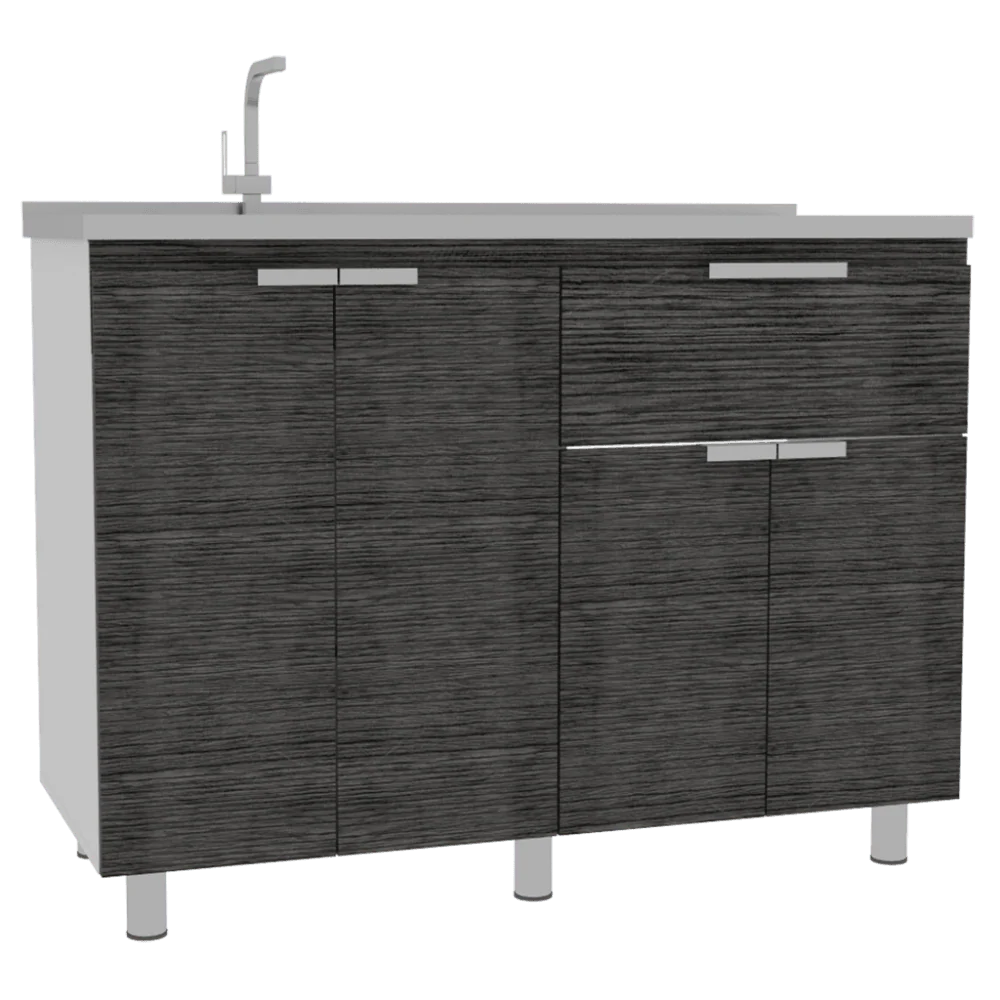 GABINETE INFERIOR DIAMANTE, GRIS, INCLUYE MESÓN IZQUIERDO - Image 6