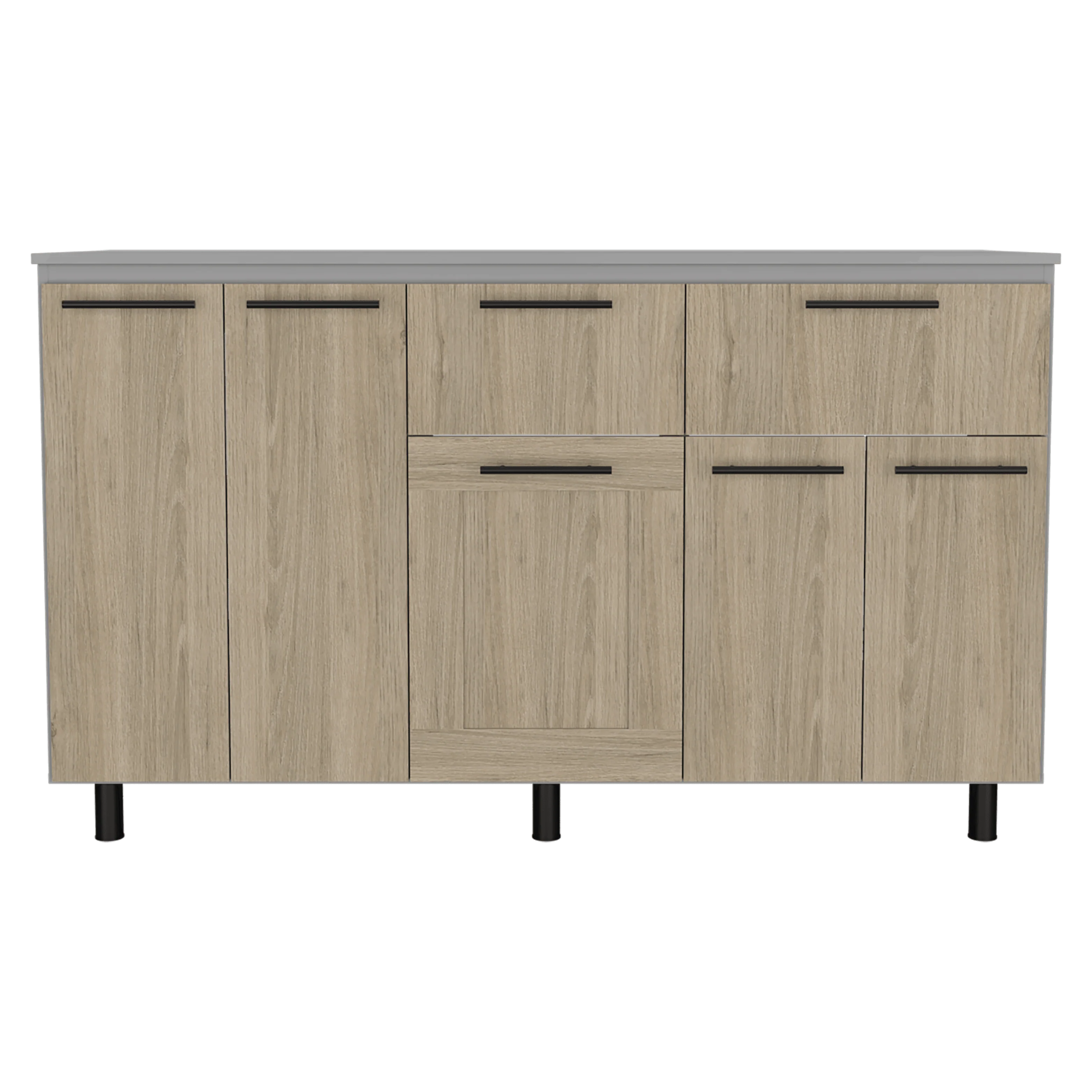 GABINETE INFERIOR KAZÁN 150, BEIGE Y GRIS, CON GRAN CAPACIDAD DE ALMACENAMIENTO - Image 3