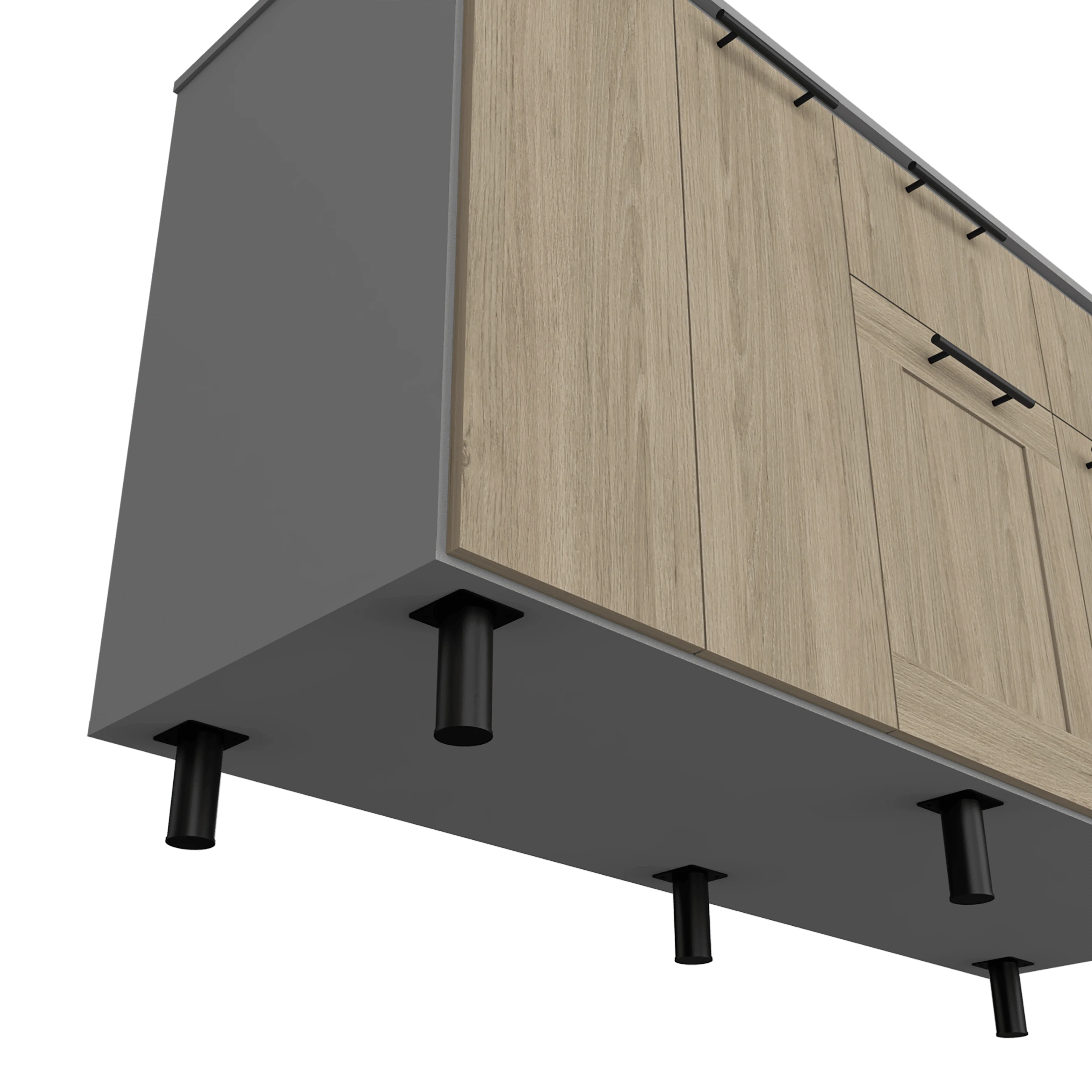 GABINETE INFERIOR KAZÁN 150, BEIGE Y GRIS, CON GRAN CAPACIDAD DE ALMACENAMIENTO - Image 9