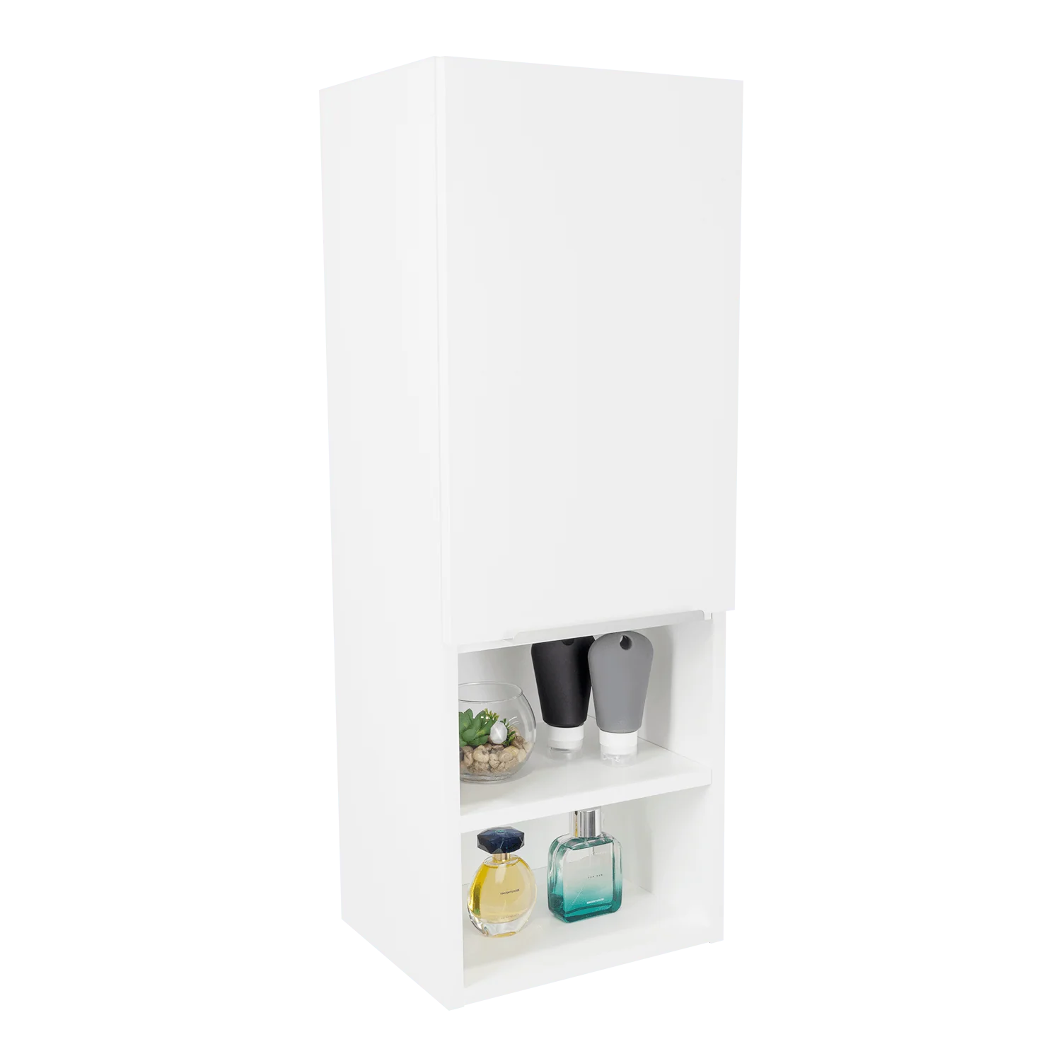 GABINETE DE BAÑO REAL, BLANCO, CON TRES ENTREPAÑOS ZF