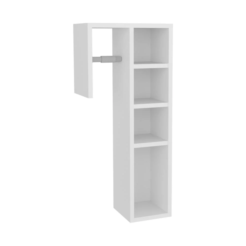 ORGANIZADOR PARA PAPEL HIGIENICO TOILET, KRONOS BLANCO, CON ESPACIO PARA COLOCAR OBJETOS ZF - Image 4