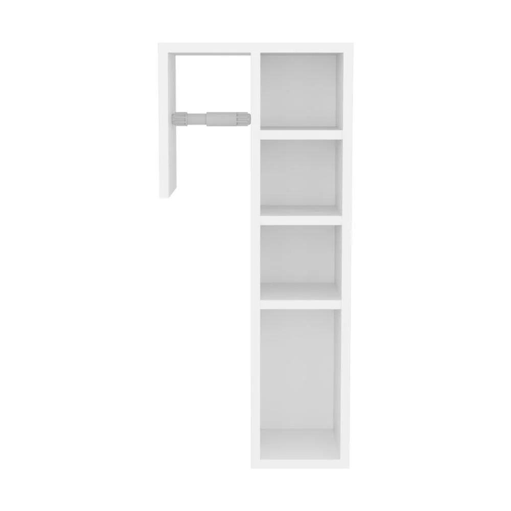 ORGANIZADOR PARA PAPEL HIGIENICO TOILET, KRONOS BLANCO, CON ESPACIO PARA COLOCAR OBJETOS ZF - Image 5