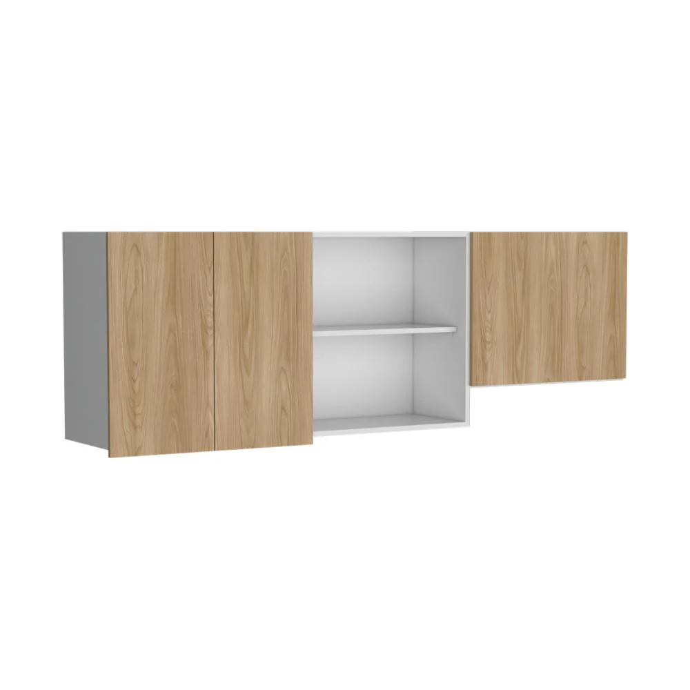 GABINETE SUPERIOR BOREAL, BLANCO DUQUEZA Y FRESNO EUROPEO, INCLUYE LOCERO Y PLATERO - Image 6