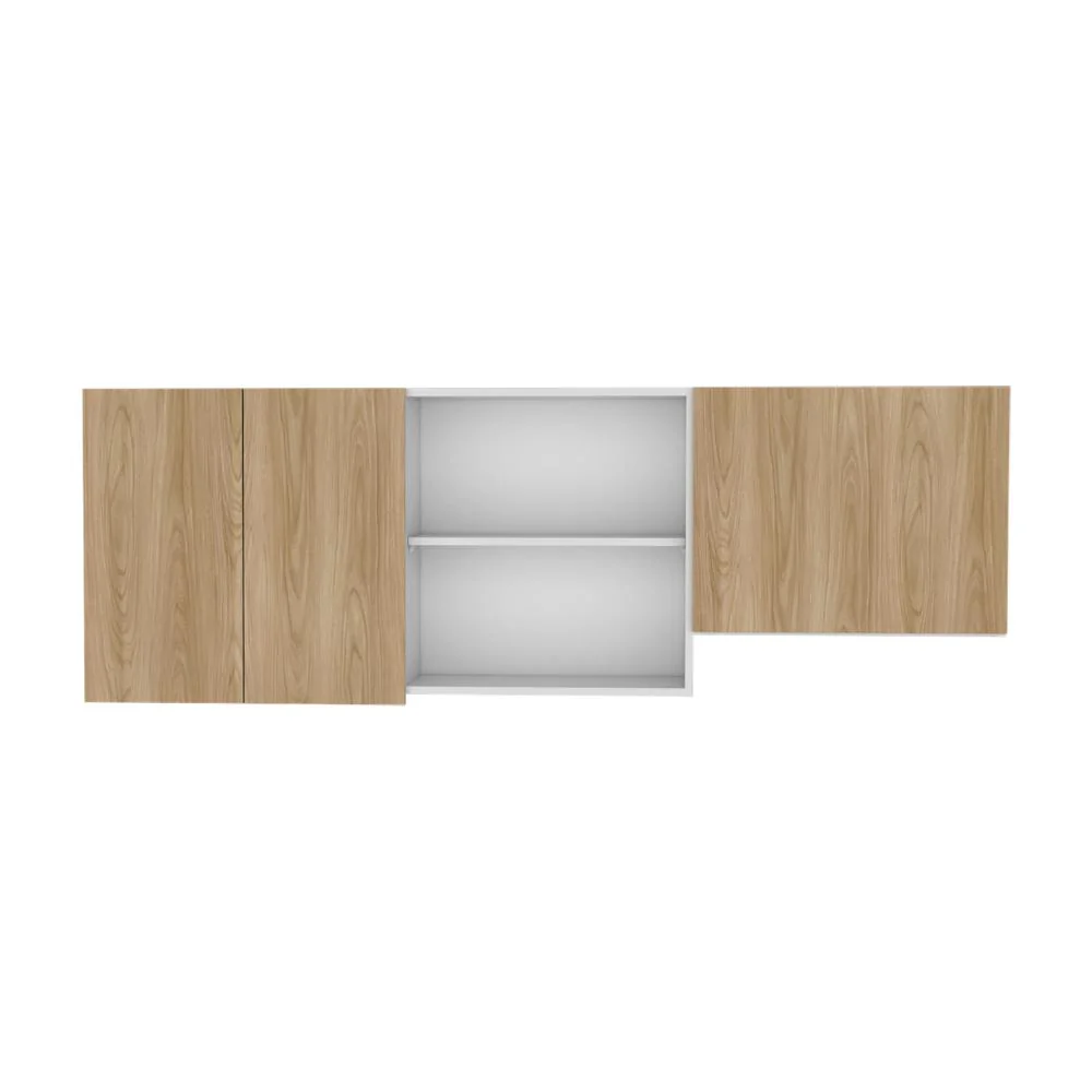 GABINETE SUPERIOR BOREAL, BLANCO DUQUEZA Y FRESNO EUROPEO, INCLUYE LOCERO Y PLATERO - Image 7