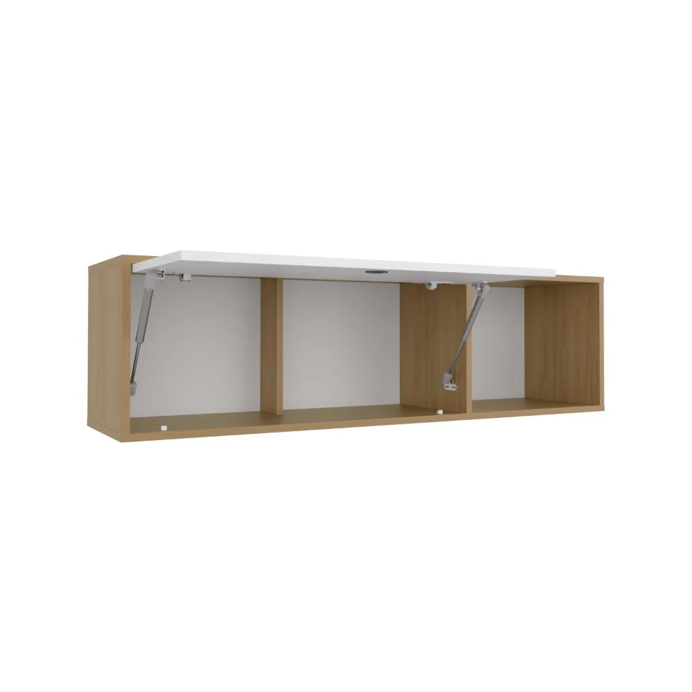 GABINETE SUPERIOR DE OFICINA SAHARAN, FRESNO EUROPEO Y BLANCO, CON COMPARTIMIENTOS PARA MANTENER CERCA ARCHIVOS ZF - Image 5
