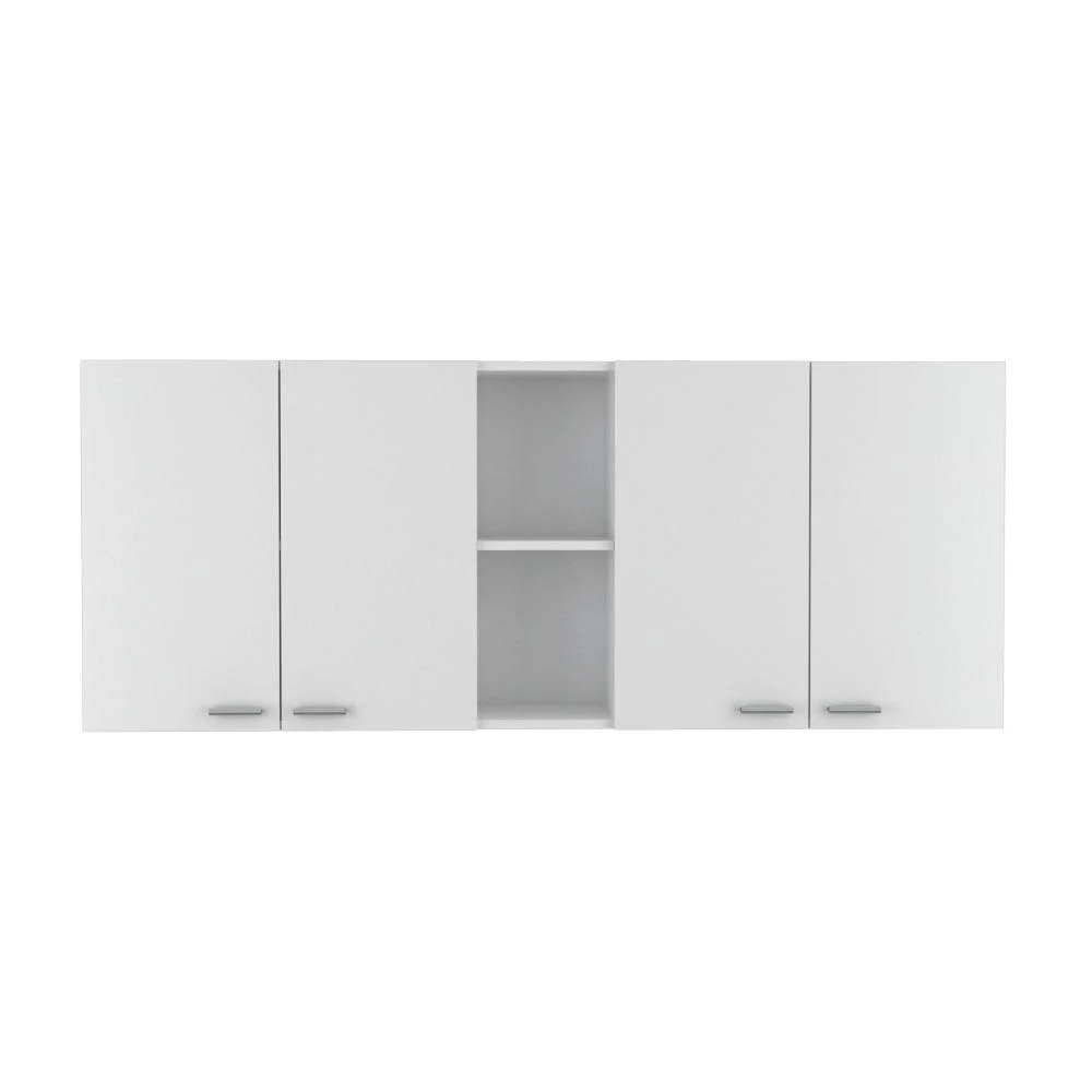 GABINETE SUPERIOR ESTRELLA, BLANCO DUQUEZA, CON CUATRO PUERTAS Y ENTREPAÑO