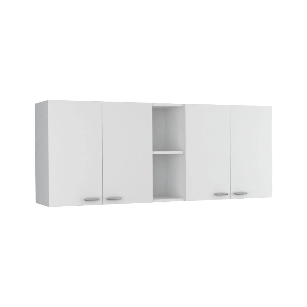 GABINETE SUPERIOR ESTRELLA, BLANCO DUQUEZA, CON CUATRO PUERTAS Y ENTREPAÑO - Image 2
