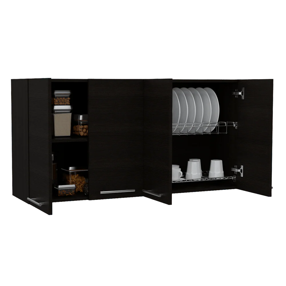 GABINETE SUPERIOR FRELLO 120, WENGUE, CON CUATRO PUERTAS BATIENTES  ZF