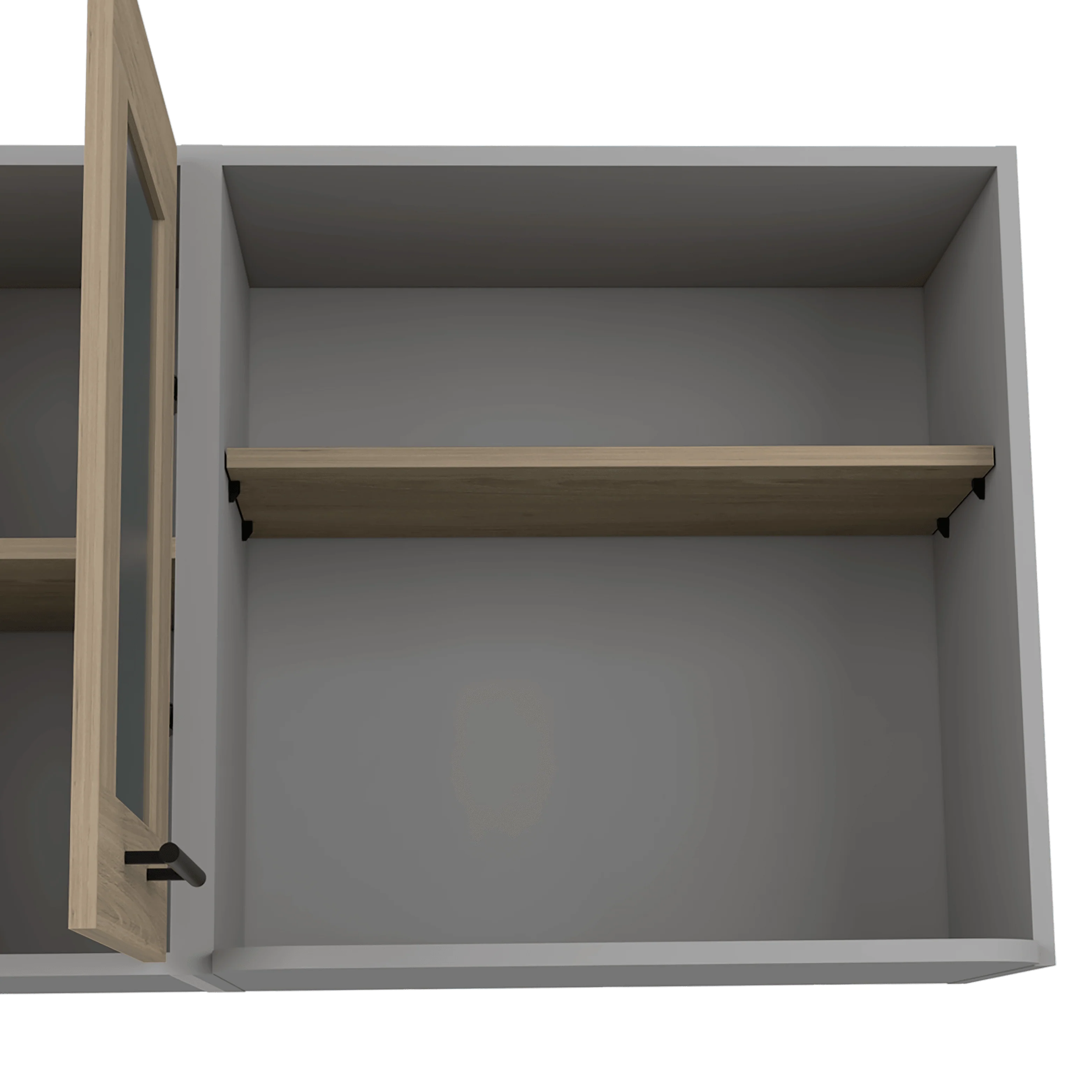 GABINETE SUPERIOR KAZAN 150, BEIGE Y GRIS, CON GRAN CAPACIDAD DE ALMACENAMIENTO - Image 10