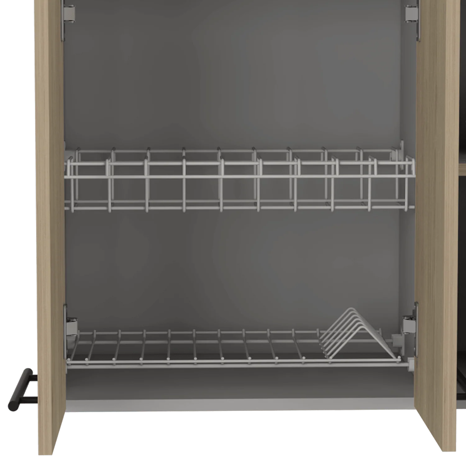 GABINETE SUPERIOR KAZAN 150, BEIGE Y GRIS, CON GRAN CAPACIDAD DE ALMACENAMIENTO - Image 7