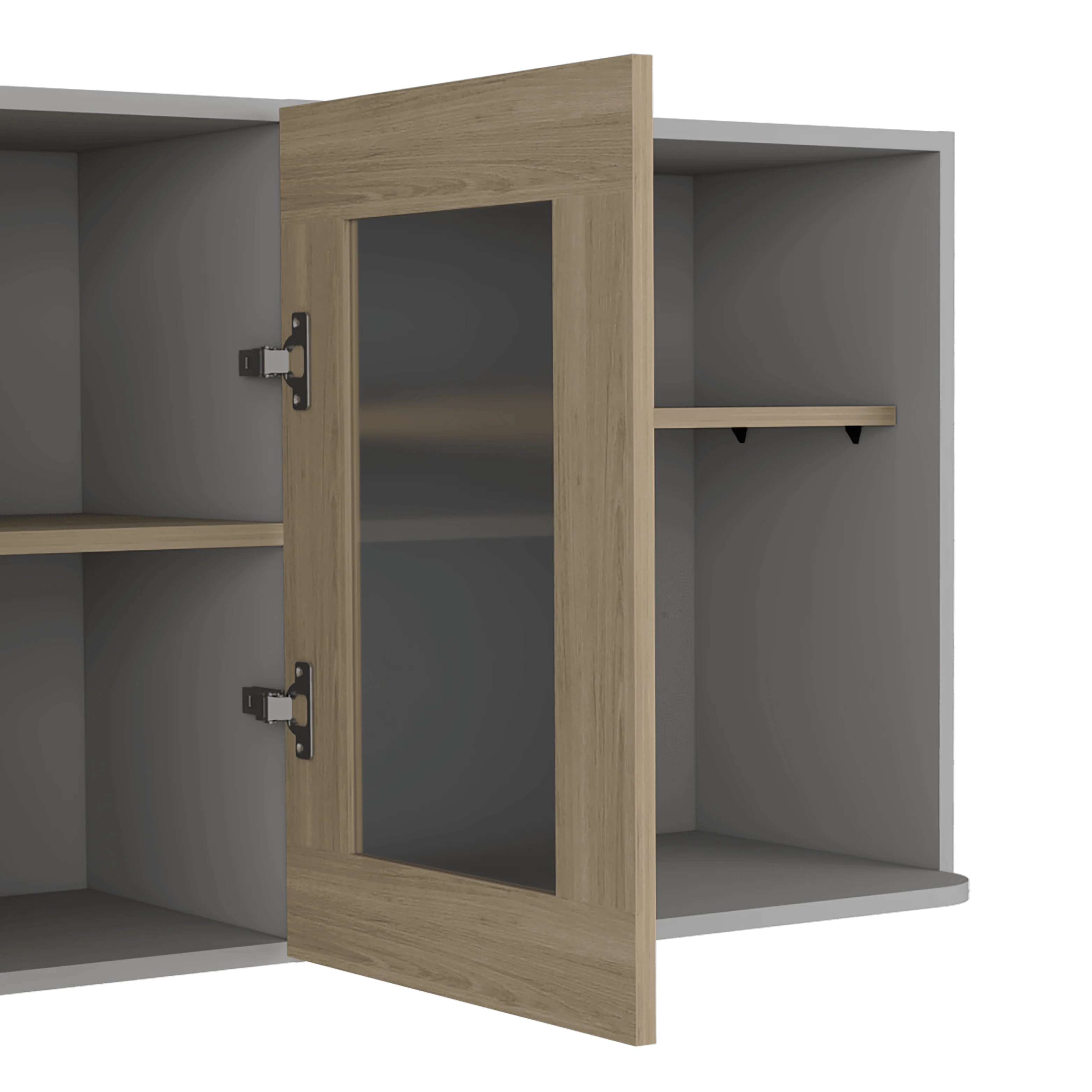 GABINETE SUPERIOR KAZAN 150, BEIGE Y GRIS, CON GRAN CAPACIDAD DE ALMACENAMIENTO - Image 8