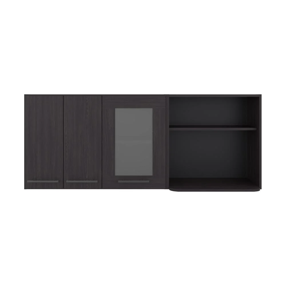Gabinete Superior Kazán, Kronos Wengue, con Dos Puertas y Espacio Para Ubicar Microondas ZF - Image 7
