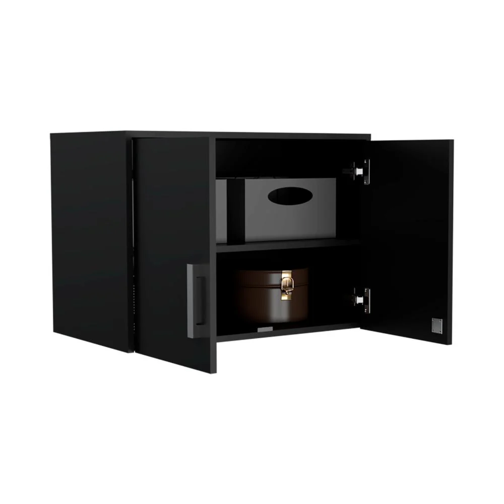 GABINETE SUPERIOR MULTIUSOS, WENGUE, CON DOS PUERTA BATIENTES ZF