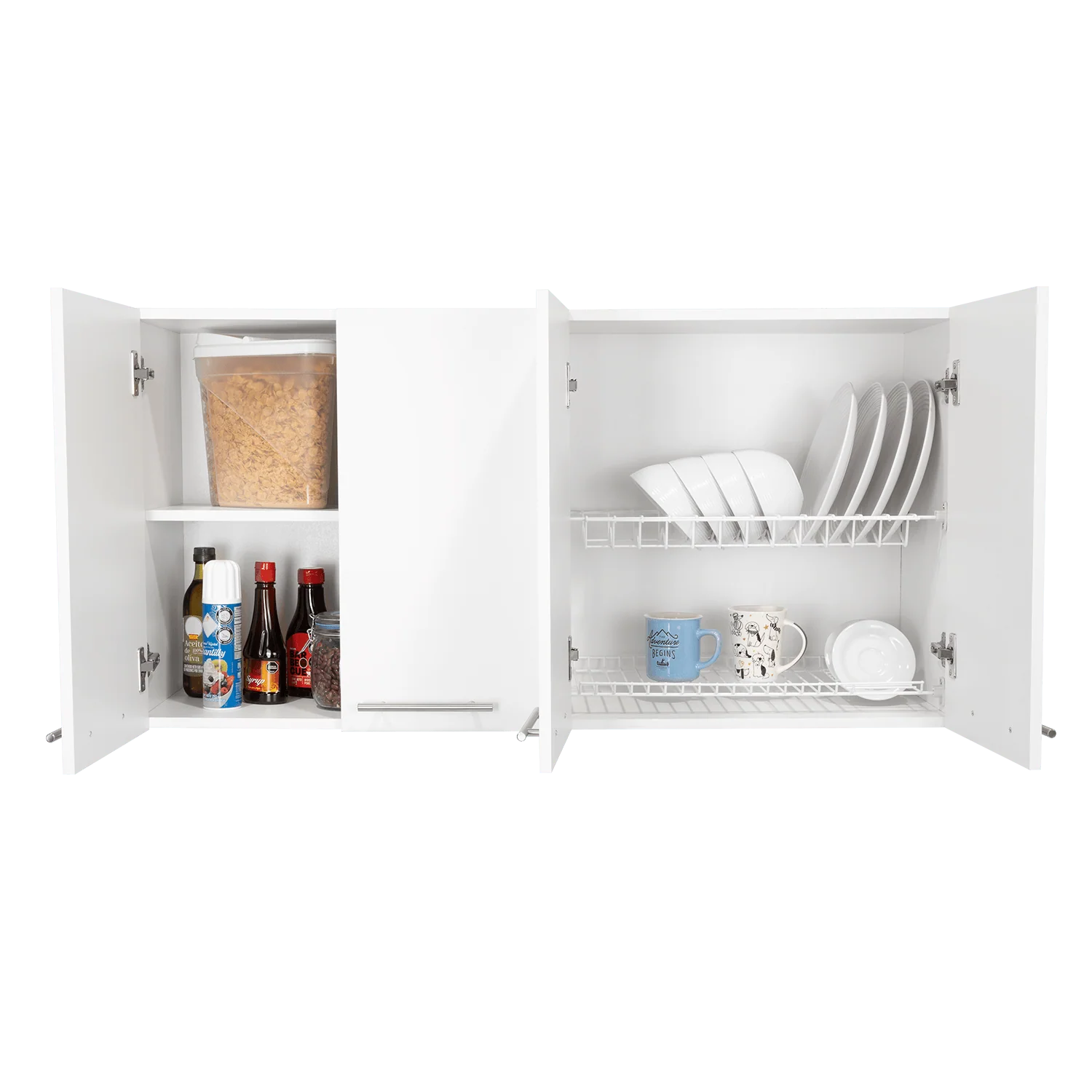 GABINETE SUPERIOR FRELLO 120, BLANCO NEVADO, CON CUATRO PUERTAS BATIENTES  ZF - Image 2