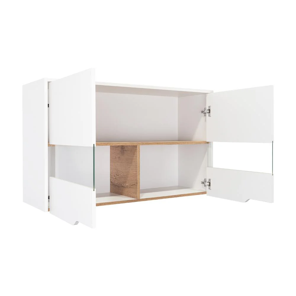 GABINETE SUPERIOR SOLER, BLANCO Y MACADAMIA, CON DOS PUERTAS Y FACIL INSTALACIÓN  100 - Image 8