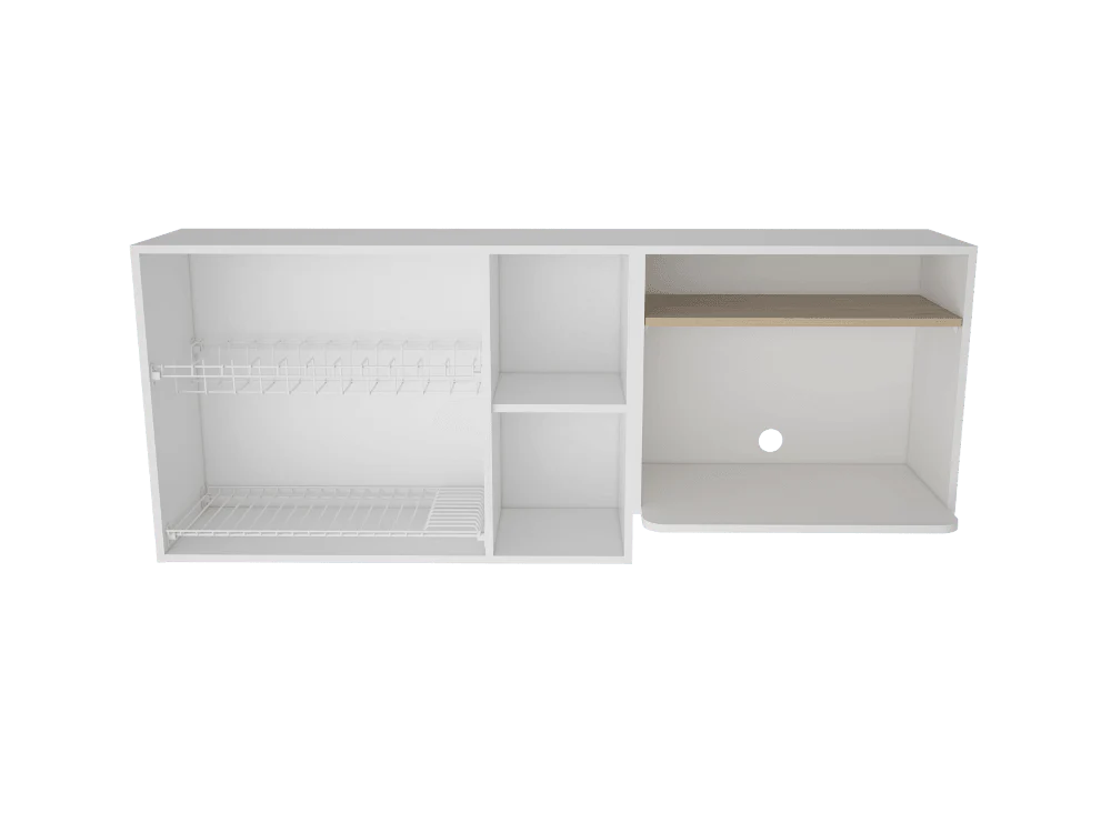 GABINETE SUPERIOR VILTEX, BEIGE Y BLANCO, INCLUYE LOCERO Y PORTAVASOS - Image 4