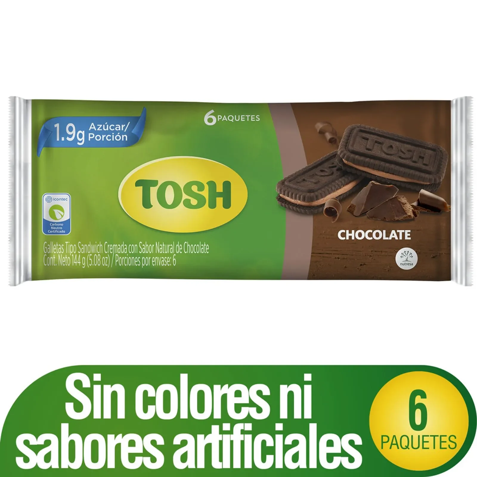 GALLETAS  CHOCOLATE 144 GR