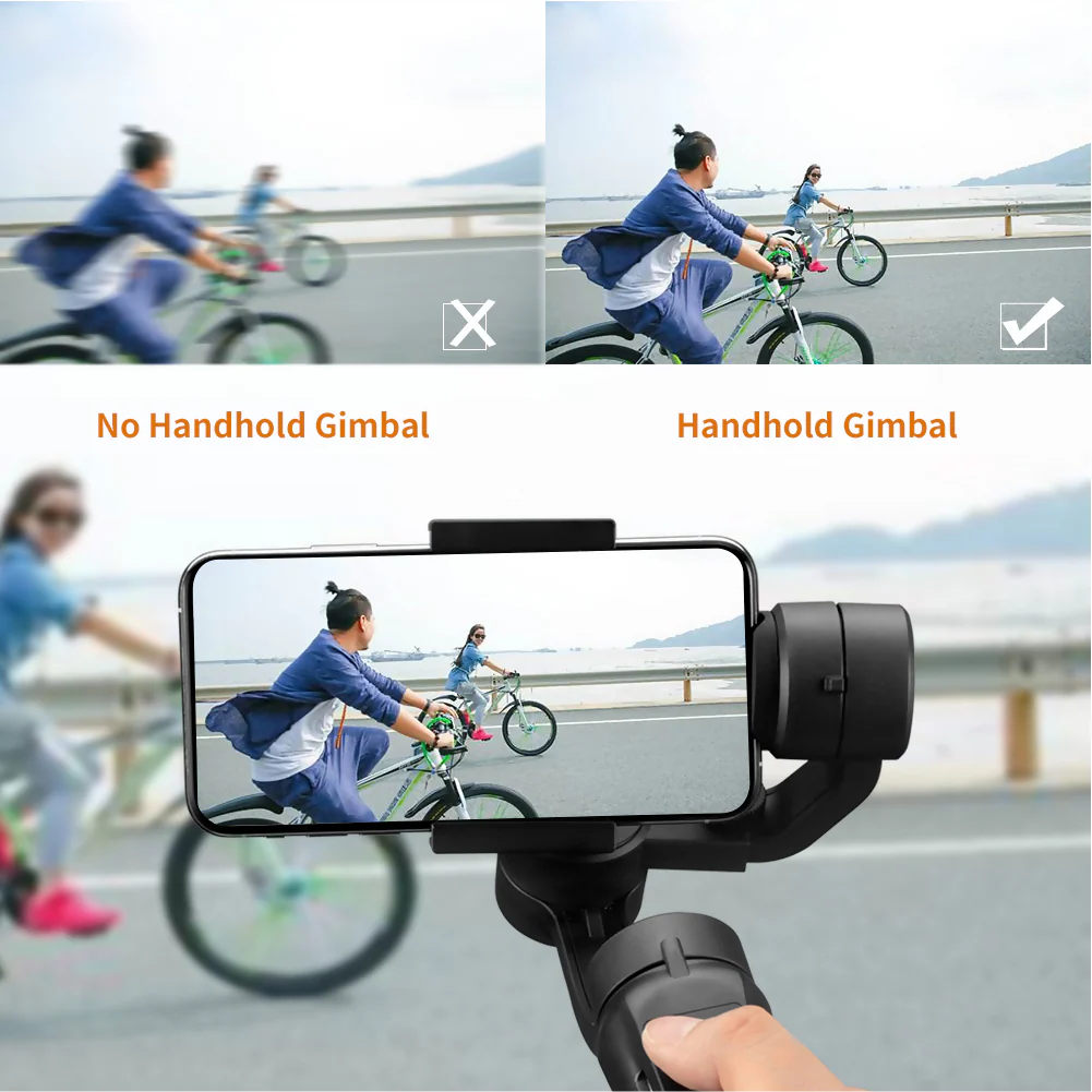 GIMBAL ESTABILIZADOR PARA VIDEOS CON CELULAR DE 3 EJES NEGRO - Image 10