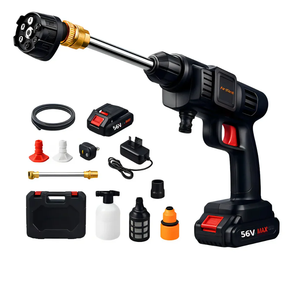 HIDROLAVADORA INALÁMBRICA PORTÁTIL CARWASH AUTO MOTO 48V COLOR NEGRO - Image 5