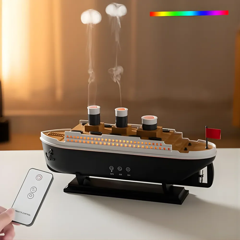 HUMIDIFICADOR DIFUSOR AROMAS ELÉCTRICO LED NIEBLA TITANIC - Image 2