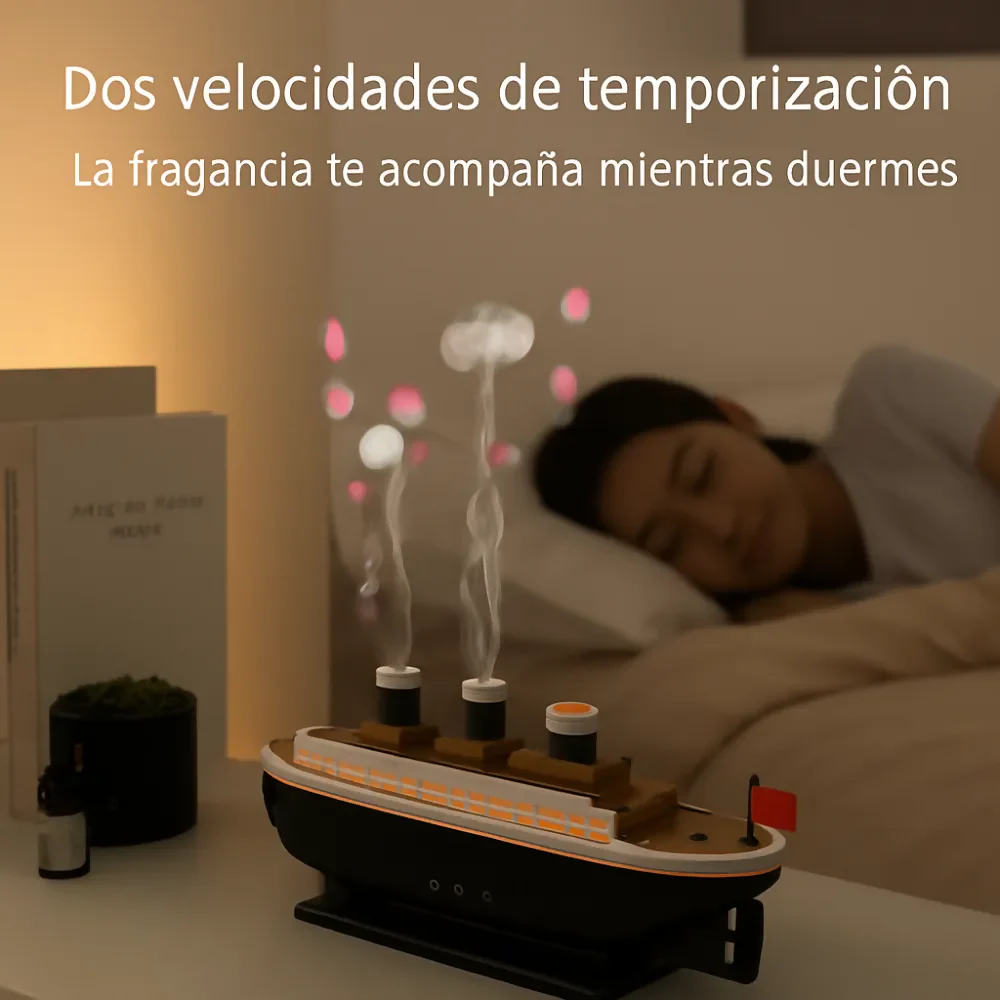 HUMIDIFICADOR DIFUSOR AROMAS ELÉCTRICO LED NIEBLA TITANIC - Image 6