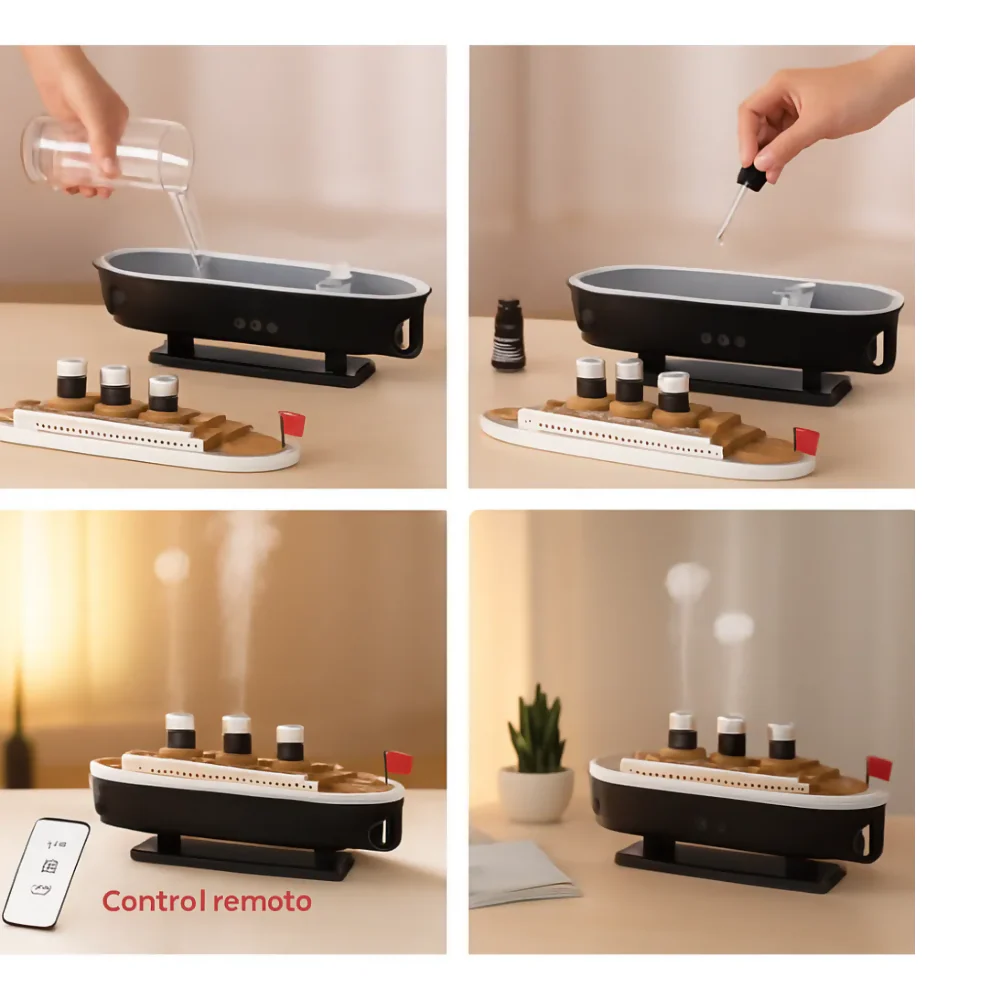 HUMIDIFICADOR DIFUSOR AROMAS ELÉCTRICO LED NIEBLA TITANIC - Image 7