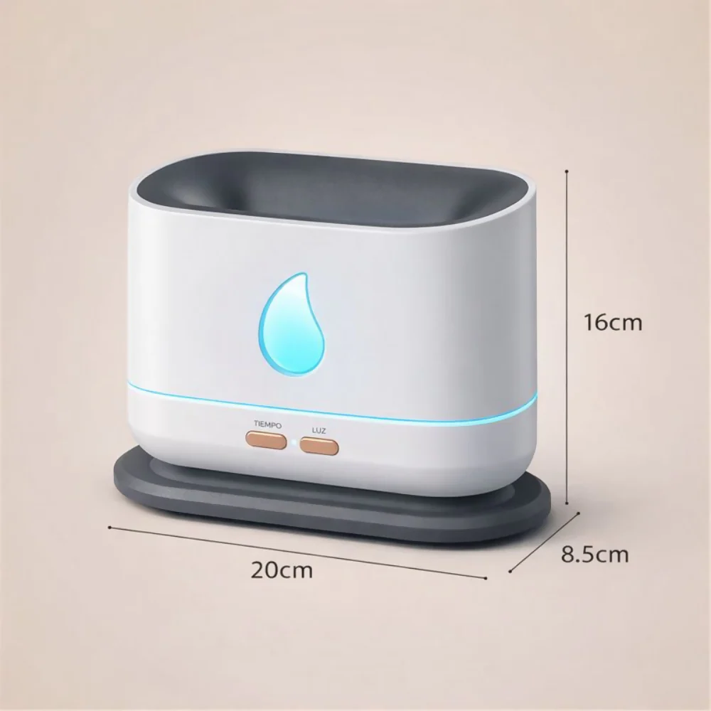HUMIDIFICADOR GOTITA A10 LLAMA AROMA DIFUSOR ACEITES ESENCIA BLANCO 110V - Image 6