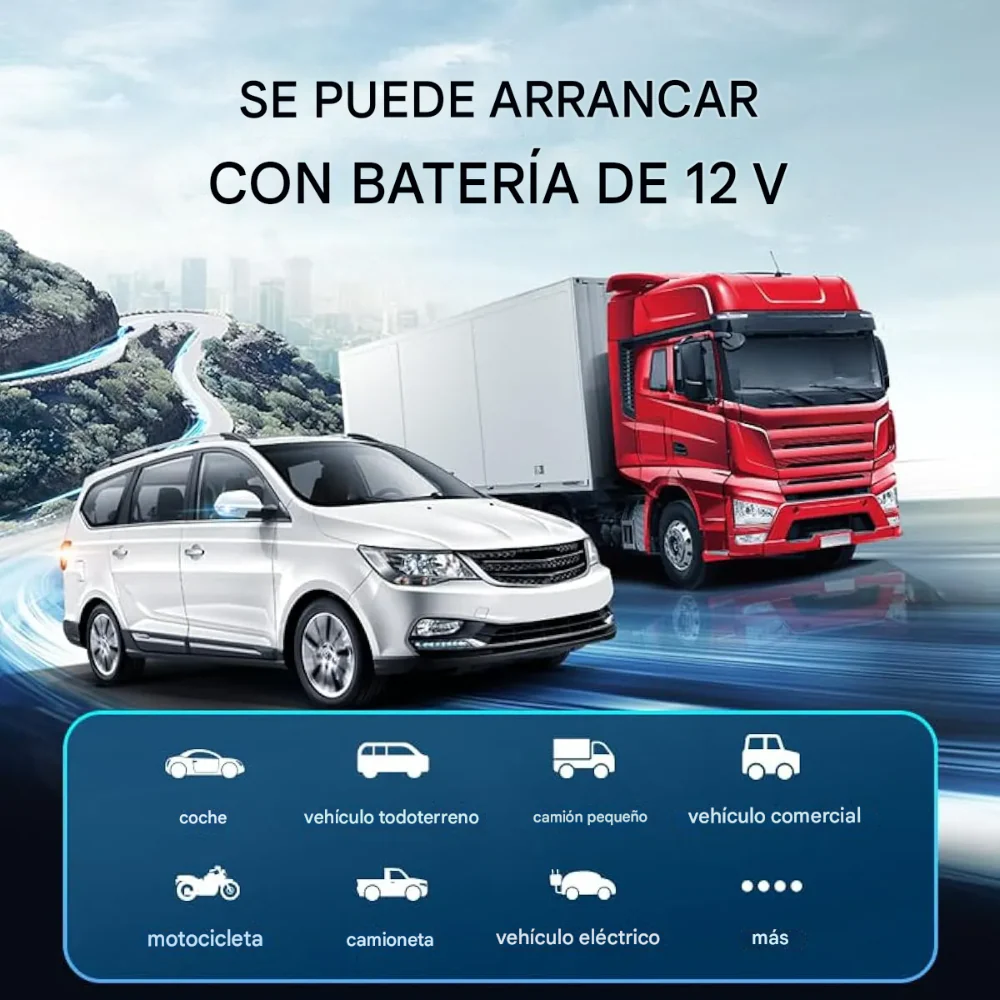 INICIADOR INFLADOR COMPRESOR NEUMÁTICOS LLANTAS MOTO CARRO - Image 5