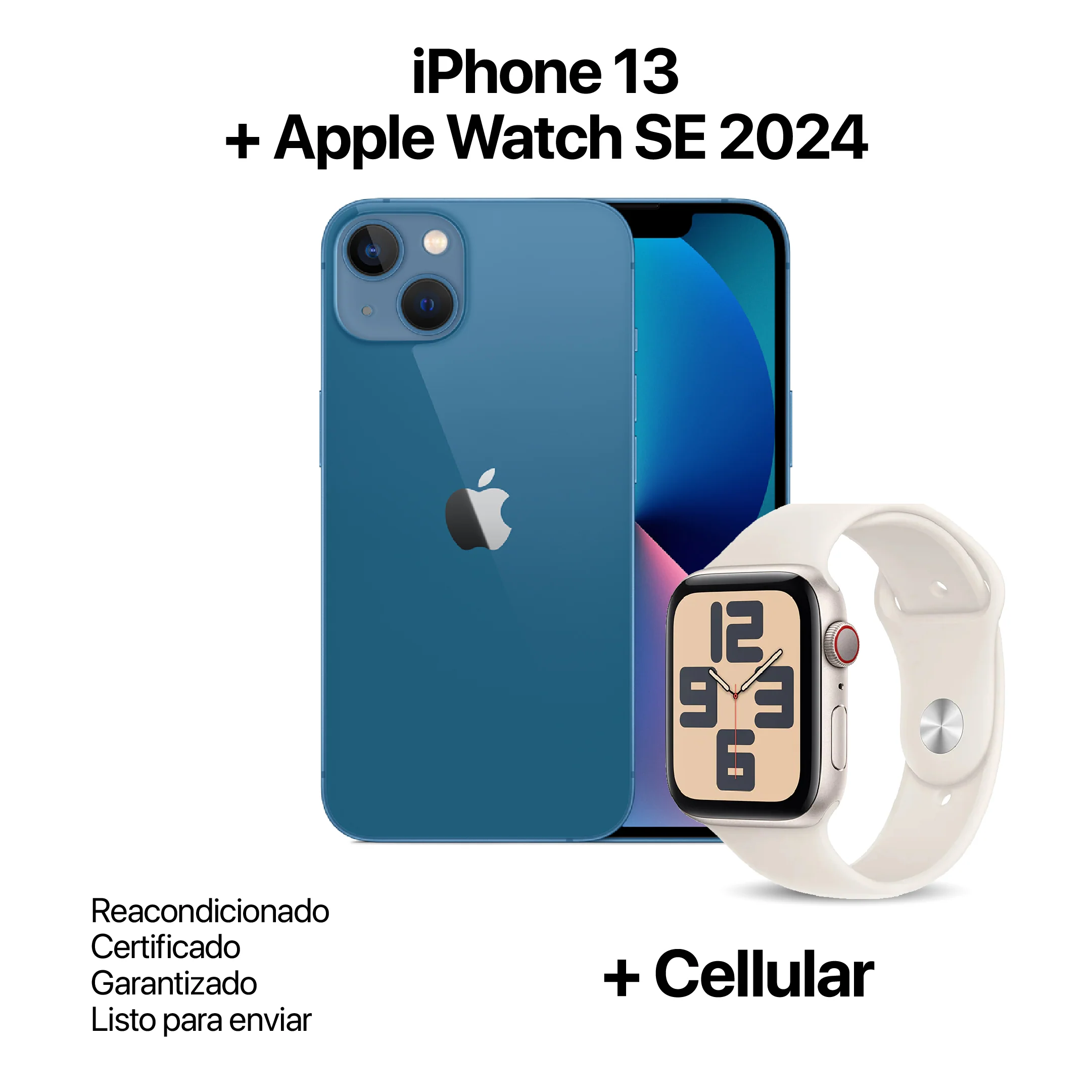 IPHONE 13 128GB REACONDICIONADO + APPLE WATCH SE 2024 40MM + CELLULAR - Image 4