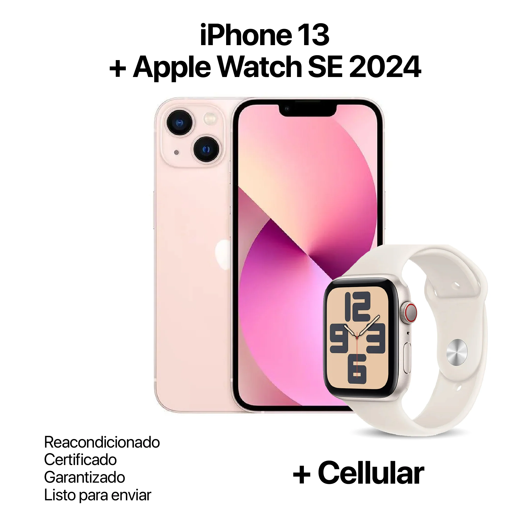 IPHONE 13 128GB REACONDICIONADO + APPLE WATCH SE 2024 40MM + CELLULAR - Image 5