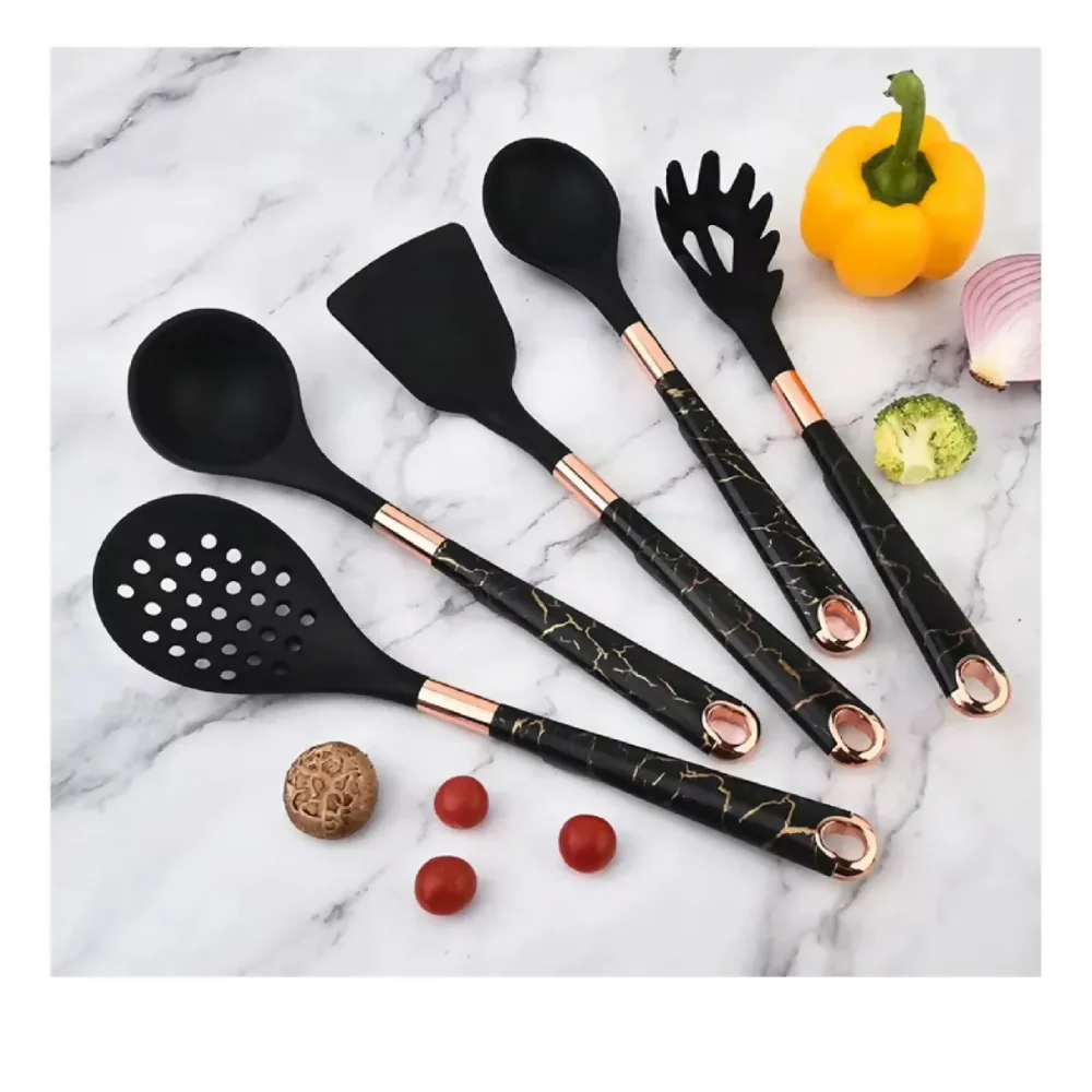 JUEGO DE UTENSILIOS DE COCINA 7 PIEZAS MODELO PCS7 NEGRO - Image 2