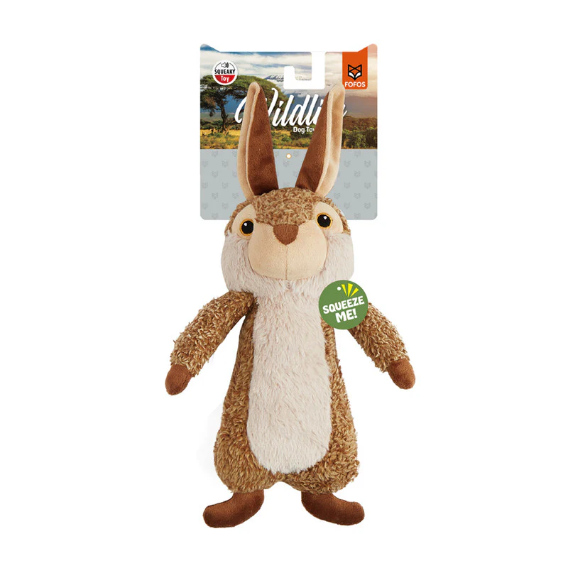 JUGUETE PARA PERRO CONEJO CAFĂ DE FELPA PLUSH DOGL - Image 2