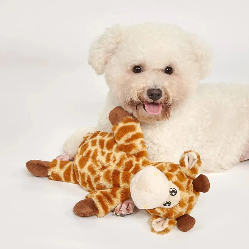 JUGUETE PARA PERRO JIRAFA DE FELPA PLUSH DOGL - Image 4