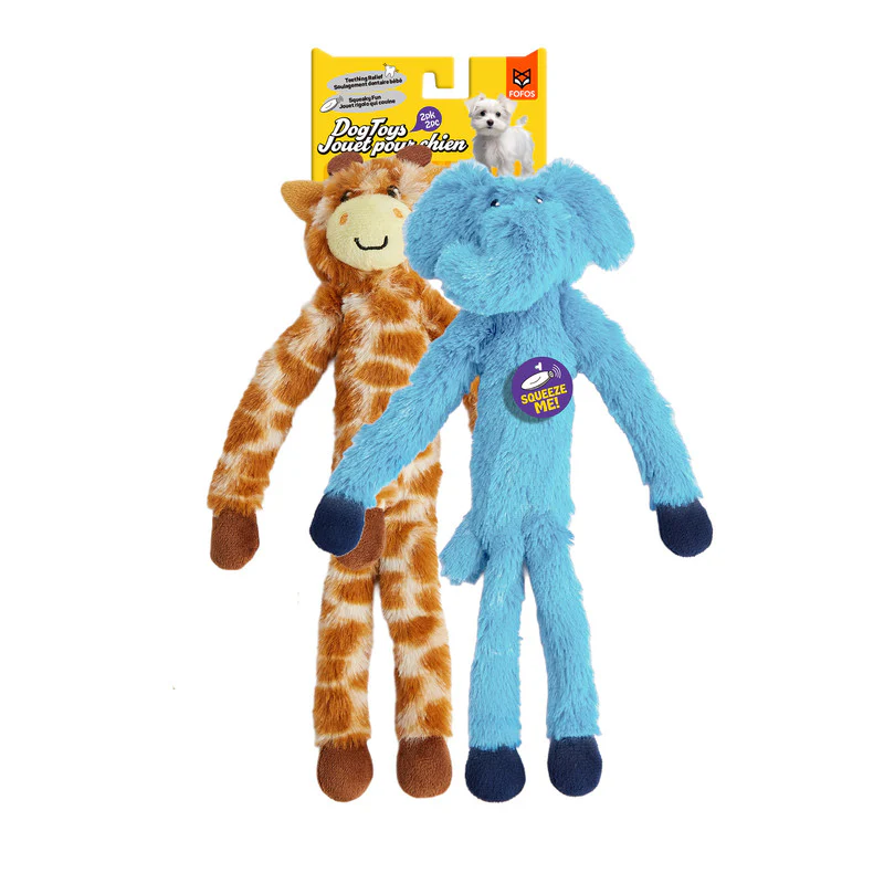 JUGUETE PARA PERROS ELEFANTE Y JIRAFA (PAQUETE DE 2) - Image 4